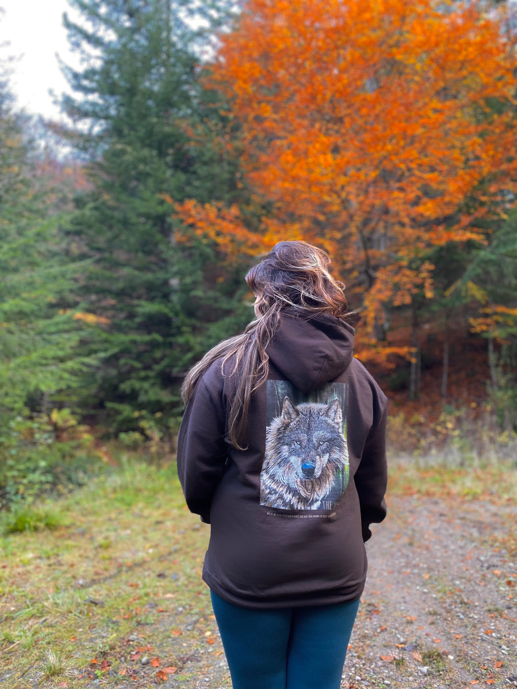Wolf in the woodlands Hooded Sweatshirt