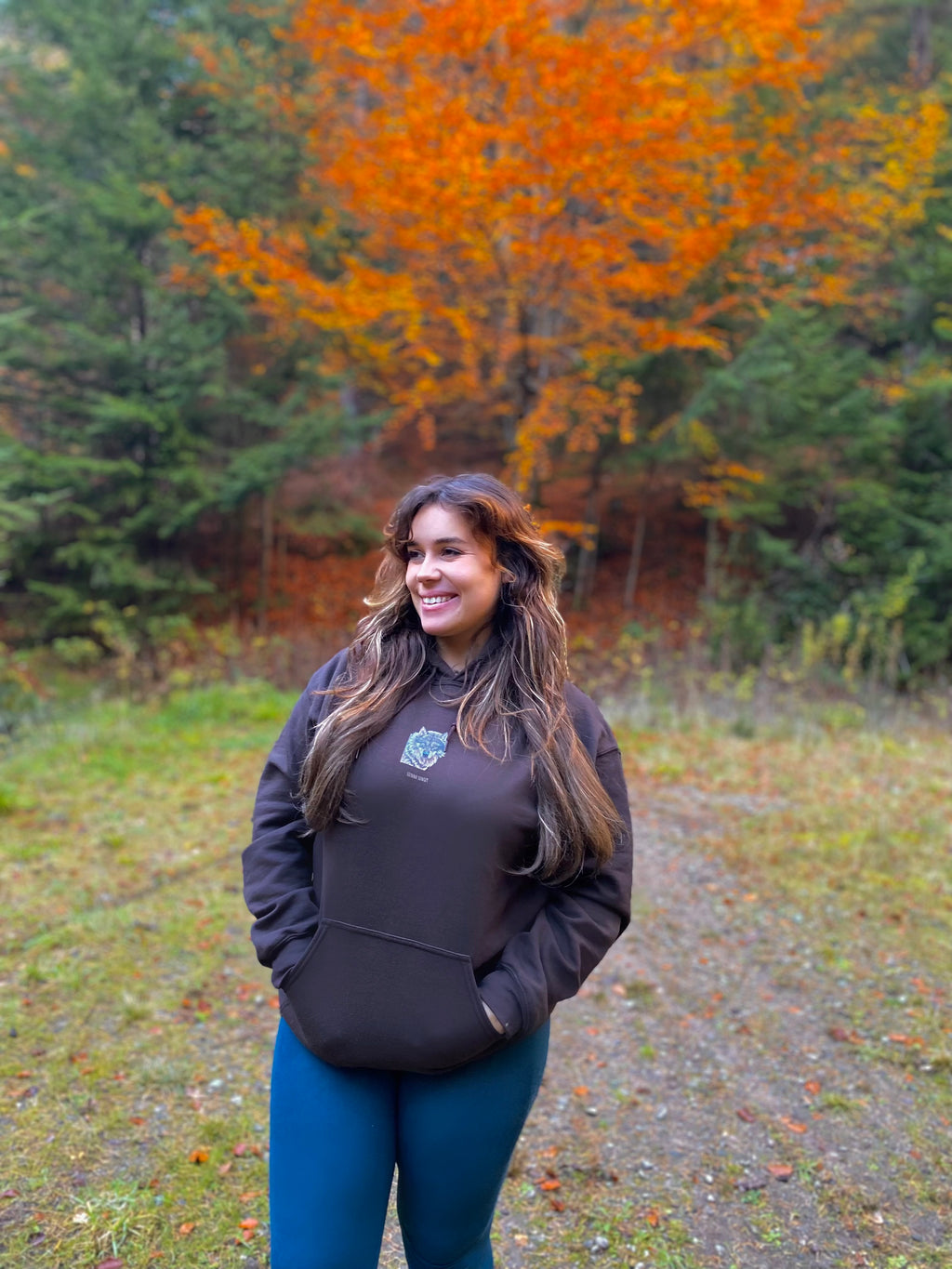 Wolf in the woodlands Hooded Sweatshirt