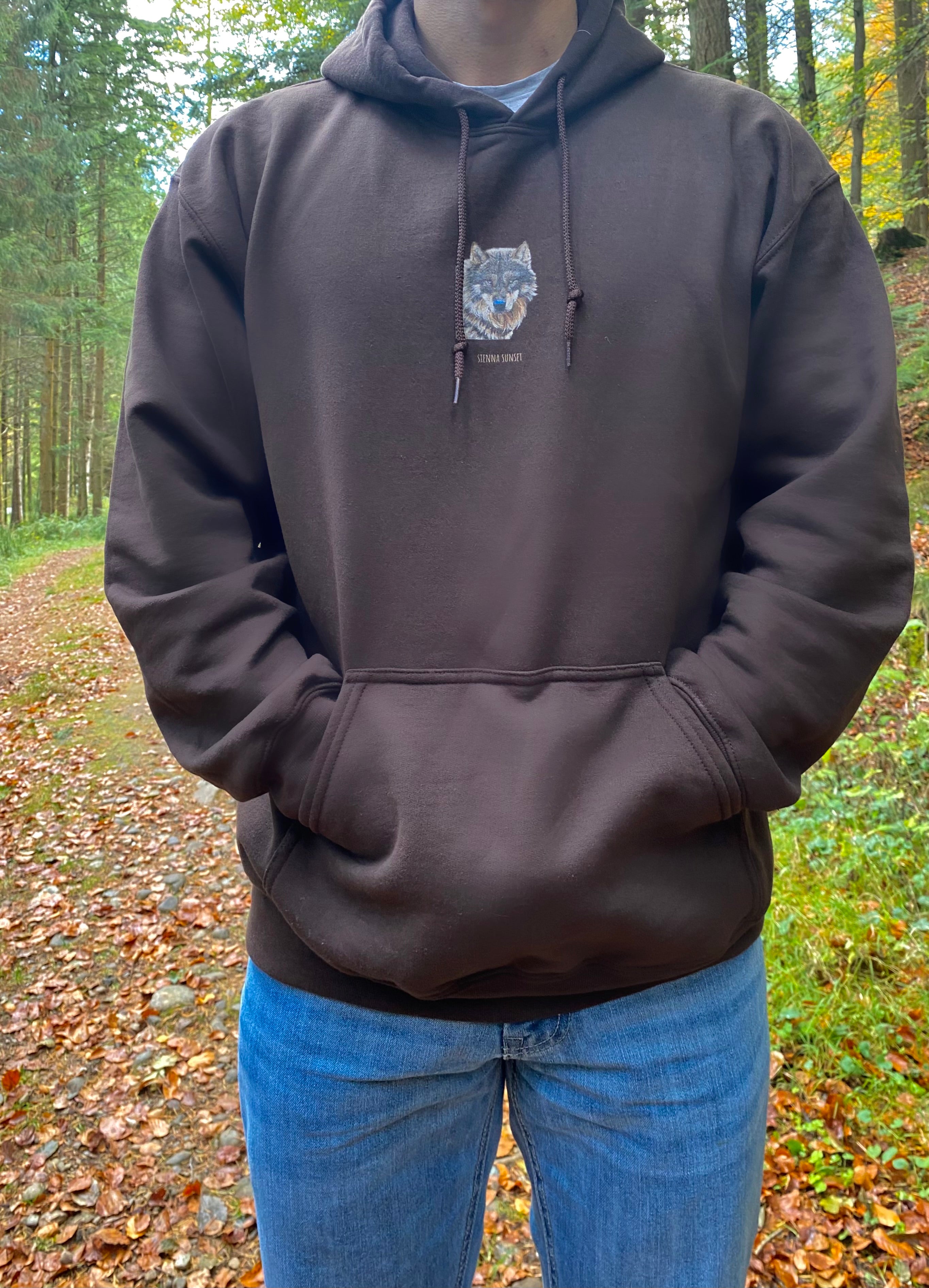 Wolf in the woodlands Hooded Sweatshirt