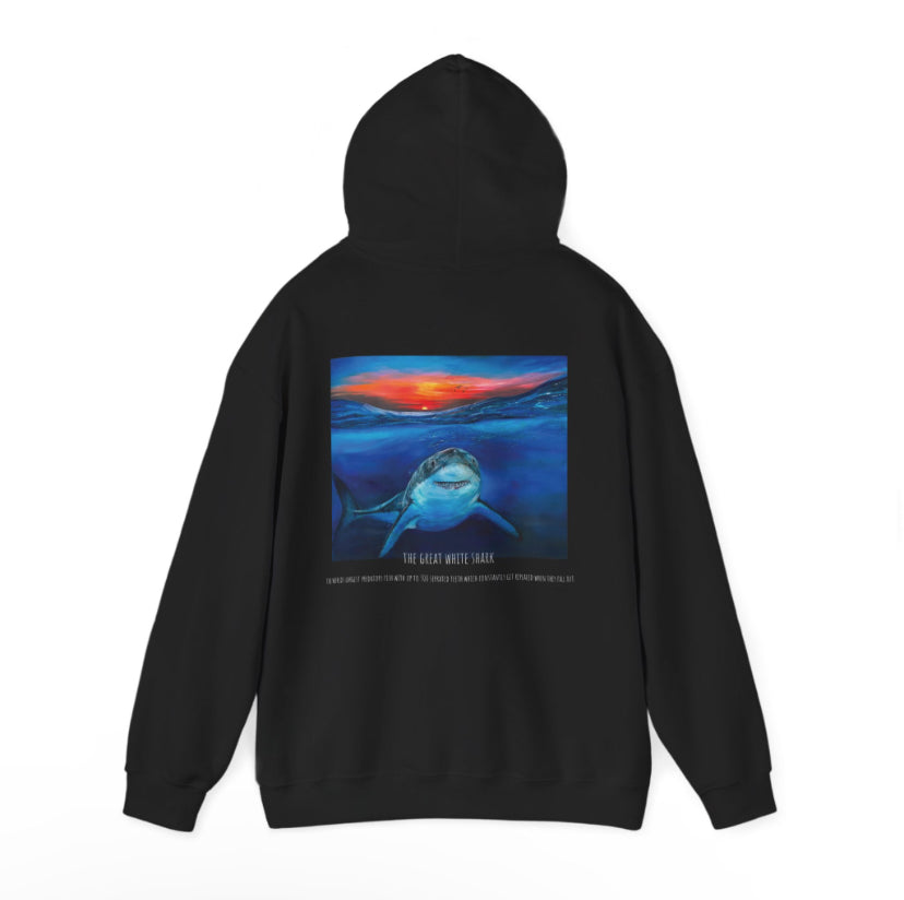 Great white shark hoodie
