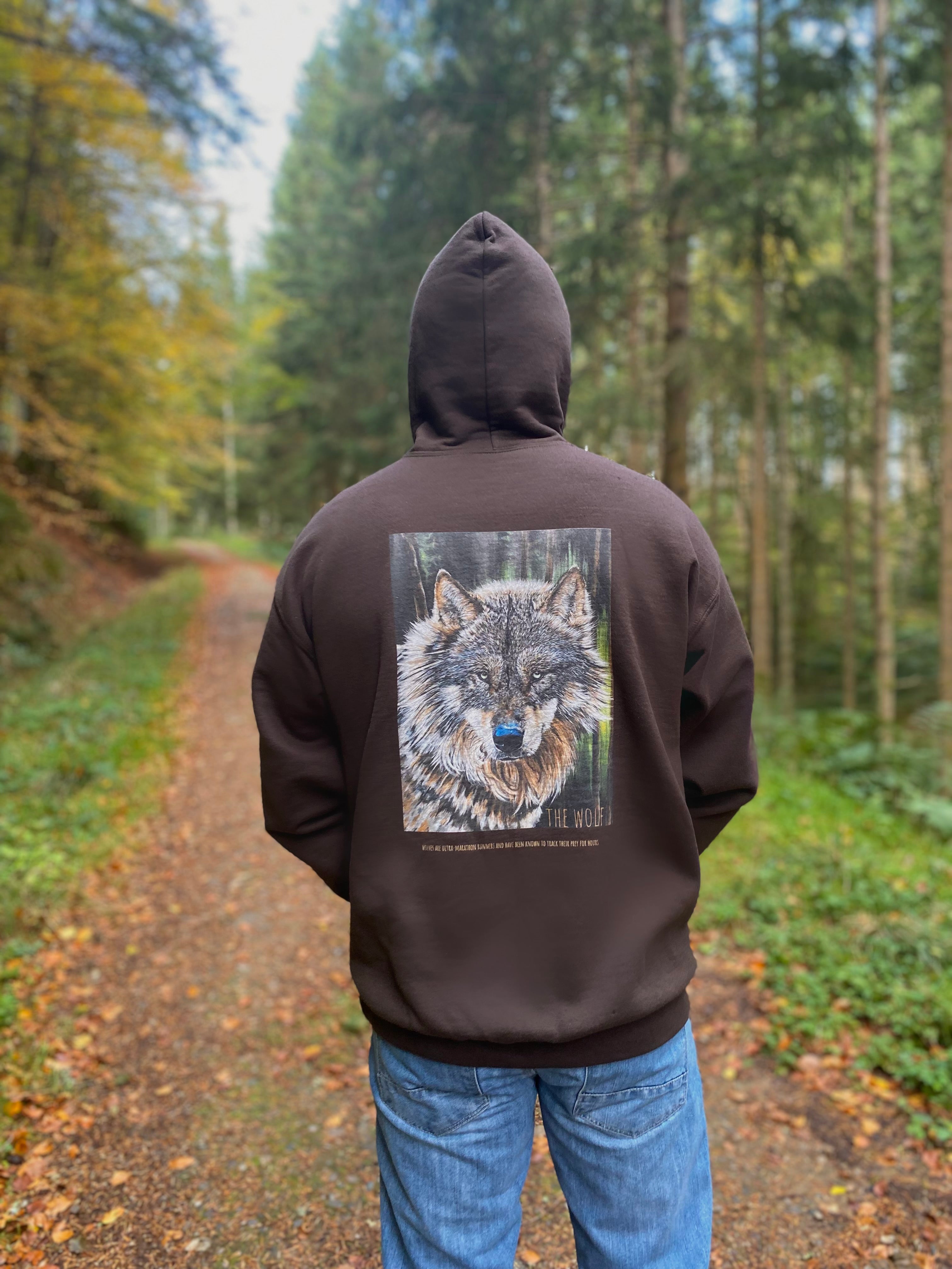 Wolf in the woodlands Hooded Sweatshirt