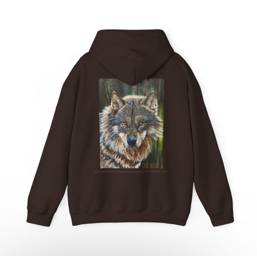 Wolf in the woodlands Hooded Sweatshirt